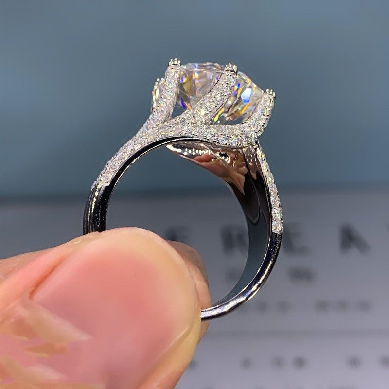 Imitation Moissanite Diamond Ring