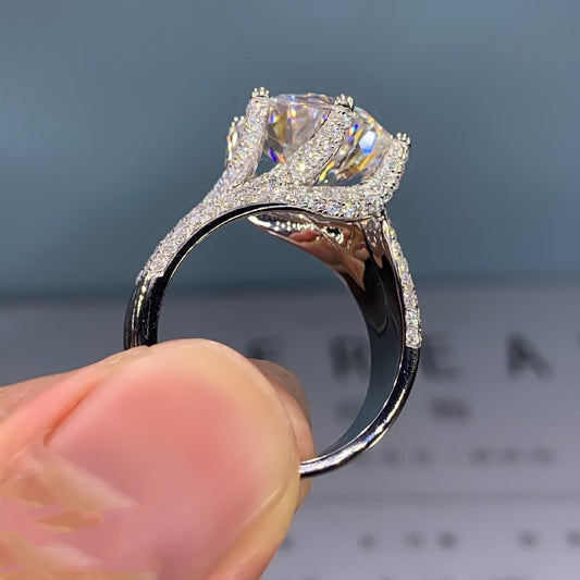 Imitation Moissanite Diamond Ring