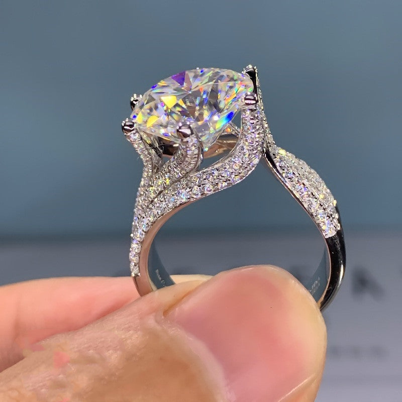 Imitation Moissanite Diamond Ring