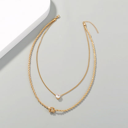 Cold Wind Multi-layered Chain Necklace