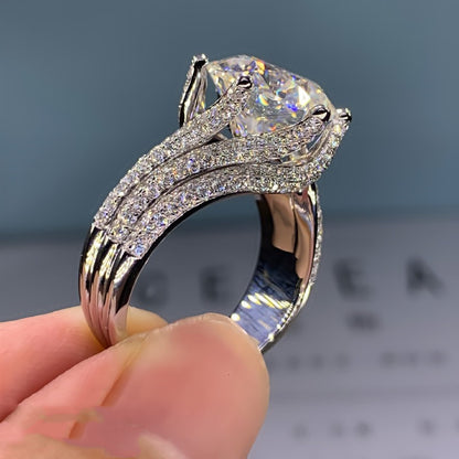 Imitation Moissanite Diamond Ring