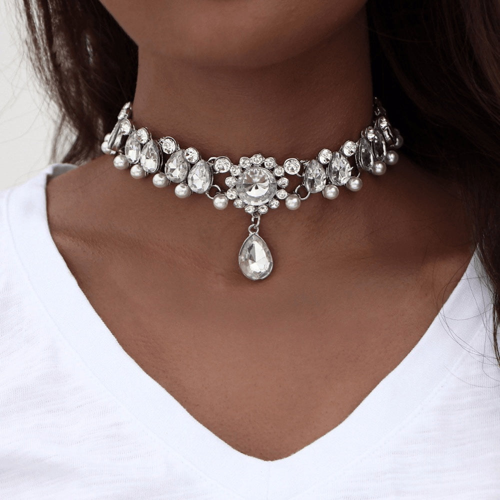 Ocean Crystal Choker Necklace