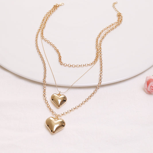 Gold Geometric Punk Necklace Pendant