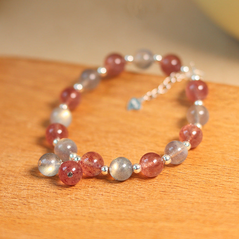 Natural Grey Moonstone Bracelet