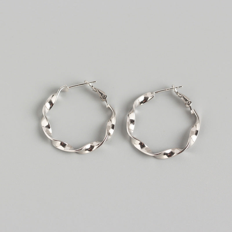 Handmade ear hoop earrings