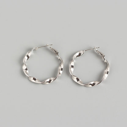 Handmade ear hoop earrings