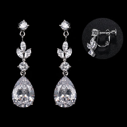 Super Flash Drop Zircon Earrings