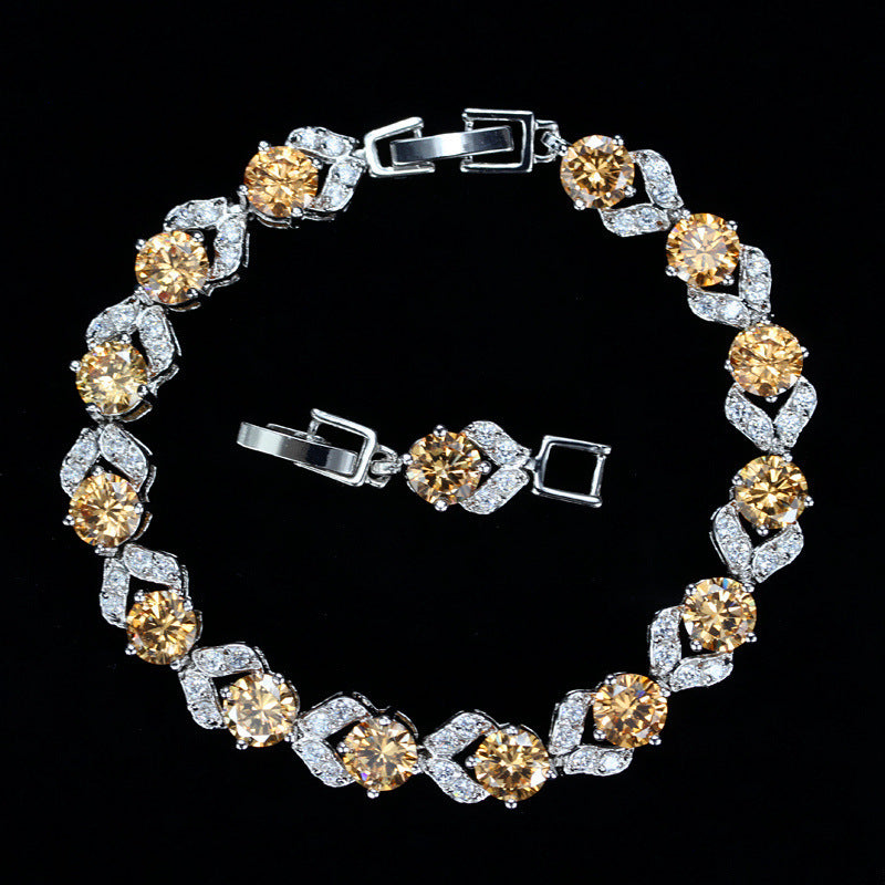 White Crystal AAA Zircon Bracelet