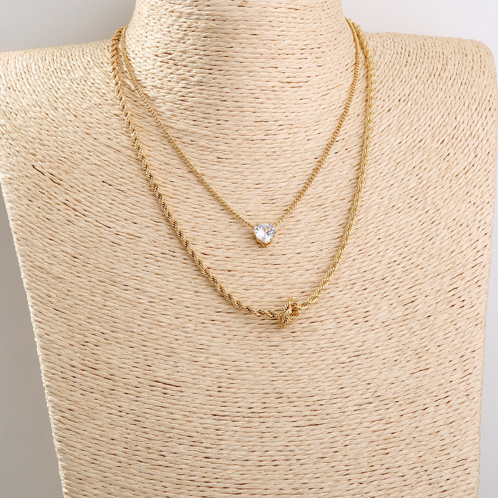 Cold Wind Multi-layered Chain Necklace