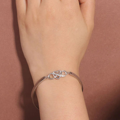 Infinity Heart Bracelet Bangle