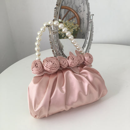 Catherine Pearl Rose Handbag