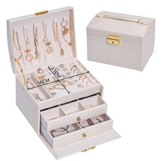 Three-layer Drawer Type Jewelry Box