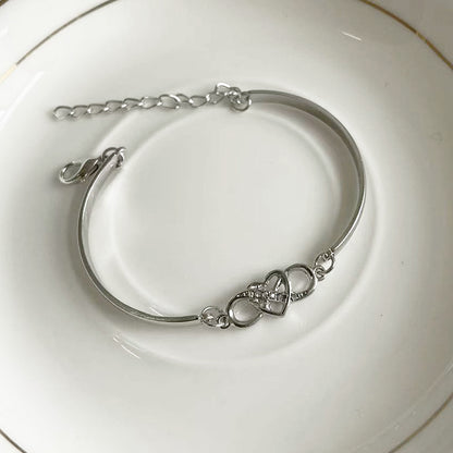 Infinity Heart Bracelet Bangle