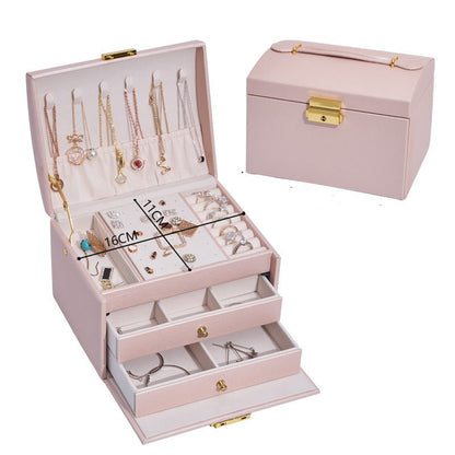 Three-layer Drawer Type Jewelry Box