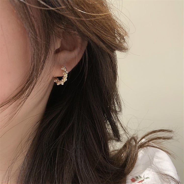 Senior Mori Temperament Hoop Earrings