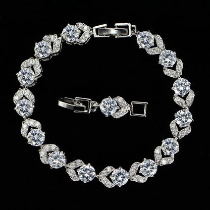 White Crystal AAA Zircon Bracelet