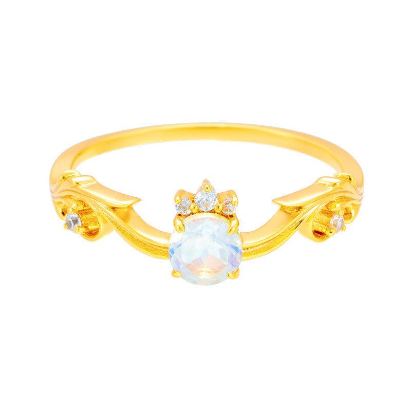 Light Luxury Moonstone Ring