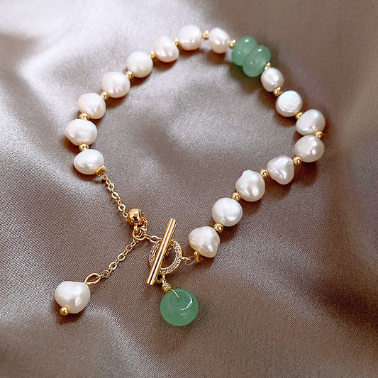 Irregular Freshwater Pearl Adjustable Bracelet