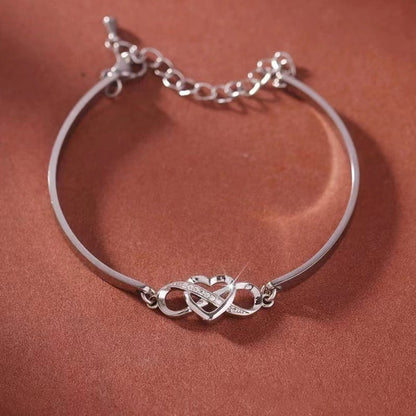 Infinity Heart Bracelet Bangle