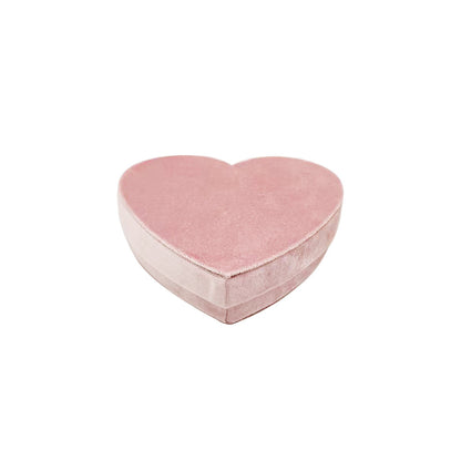 Velvet Heart-shaped Jewellery Box