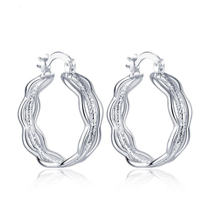 Ripple Hoop Earrings