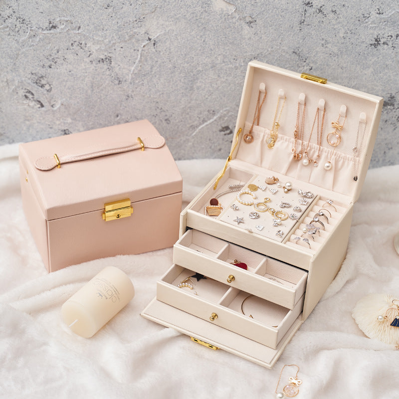 Three-layer Drawer Type Jewelry Box