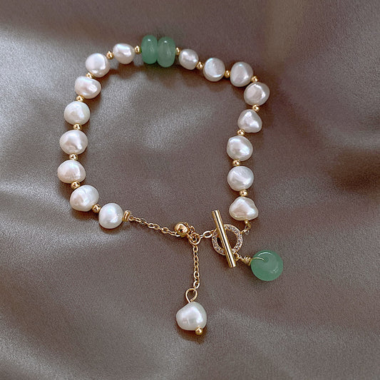 Irregular Freshwater Pearl Adjustable Bracelet