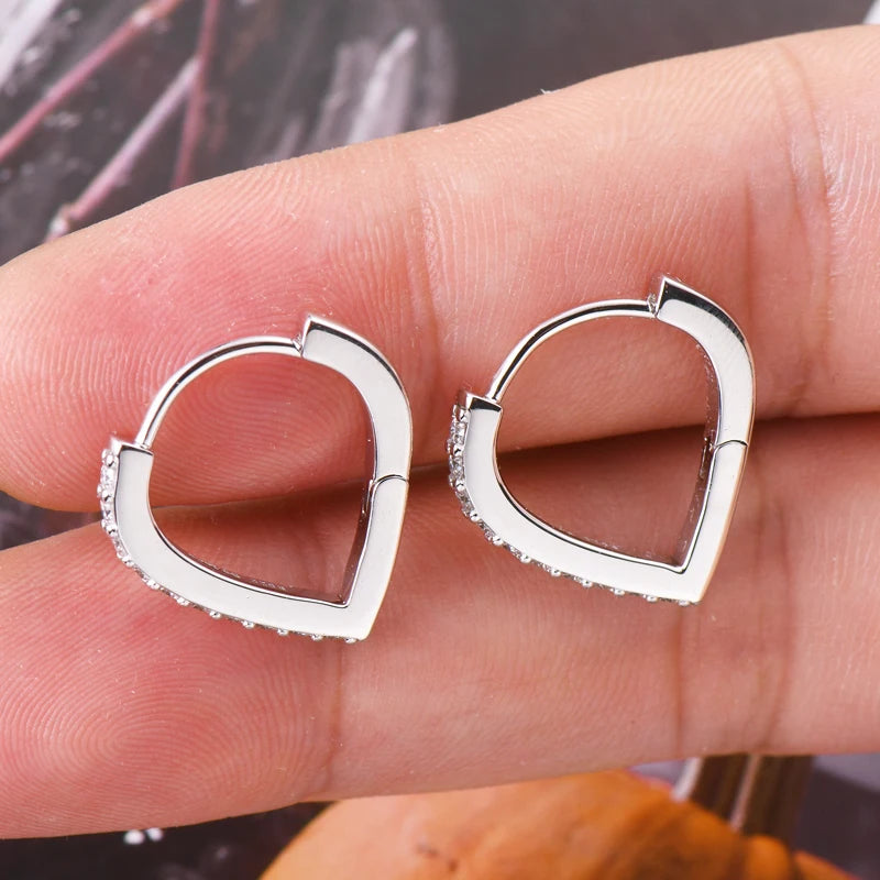 Infinity Twist Moissanite Hoop Earrings