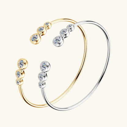 Seyra Moissanite Gradient Bangle Bracelet