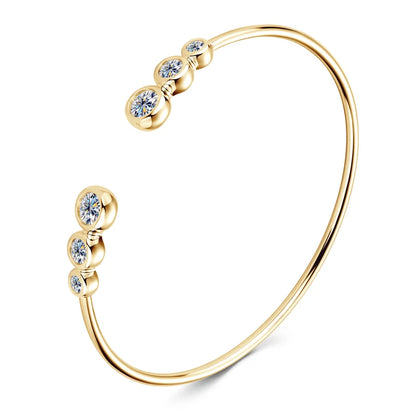 Seyra Moissanite Gradient Bangle Bracelet