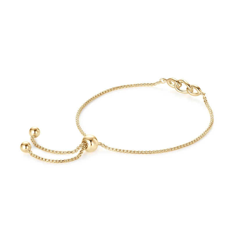 Moissanite Elegance Infinity Link Bracelet