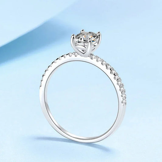Moissanite Oval Statement Bridal Ring