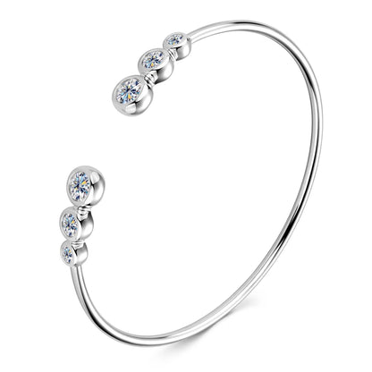 Seyra Moissanite Gradient Bangle Bracelet