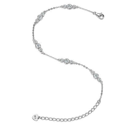 Infinity Radiance Triple Moissanite Bracelet