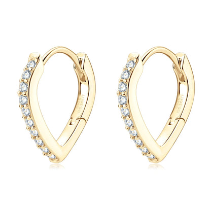 Infinity Twist Moissanite Hoop Earrings