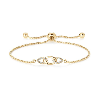 Moissanite Elegance Infinity Link Bracelet