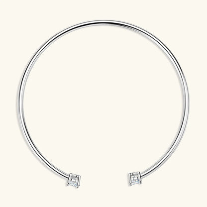 Vérienne Twin Moissanite Cuff Bangle