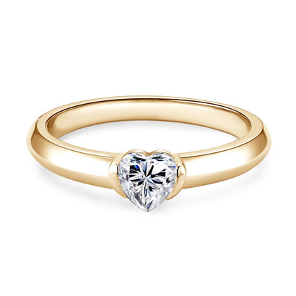 Elysia Heart Moissanite Engagement Ring