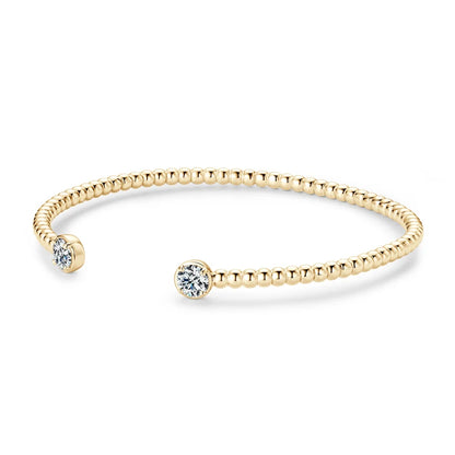 Lucent Embrace Dual Moissanite Bangle
