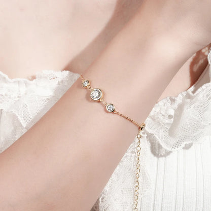 Infinity Radiance Triple Moissanite Bracelet