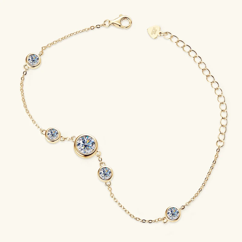 Infinity Radiance Triple Moissanite Bracelet