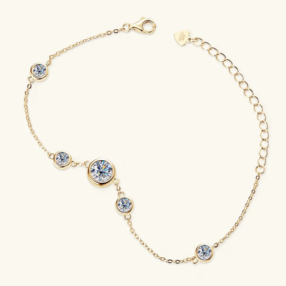 Infinity Radiance Triple Moissanite Bracelet