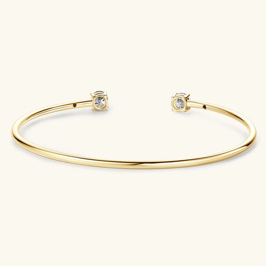 Vérienne Twin Moissanite Cuff Bangle