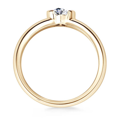 Elysia Heart Moissanite Engagement Ring