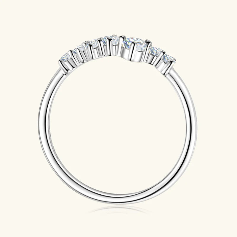 Velina Round-Cut Moissanite Promise Ring