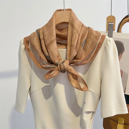 Miraveaux Silk Illusion Square Scarf