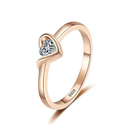 Heart Spark Moissanite Ring