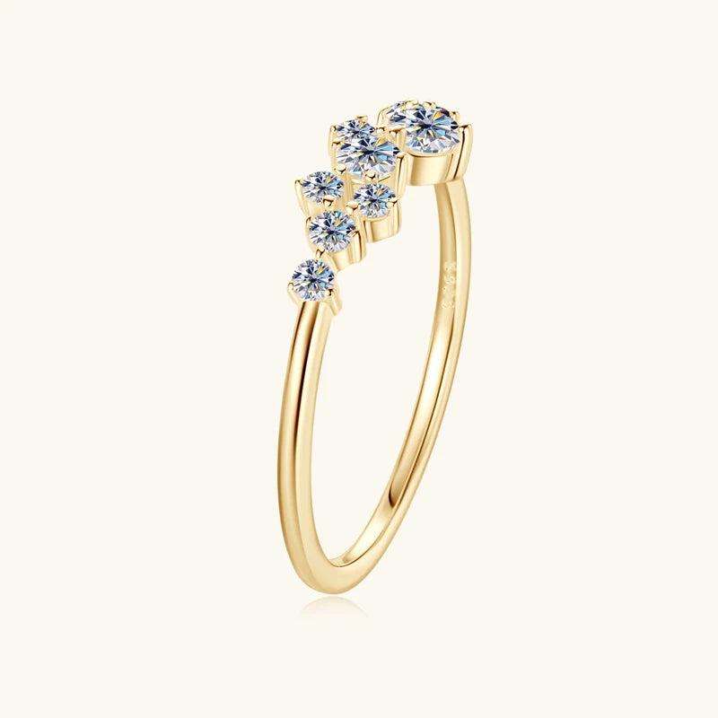 Velina Round-Cut Moissanite Promise Ring
