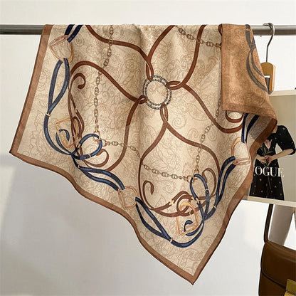 Miraveaux Silk Illusion Square Scarf