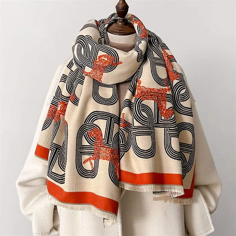 Barone Luxe Oversized Winter Scarf